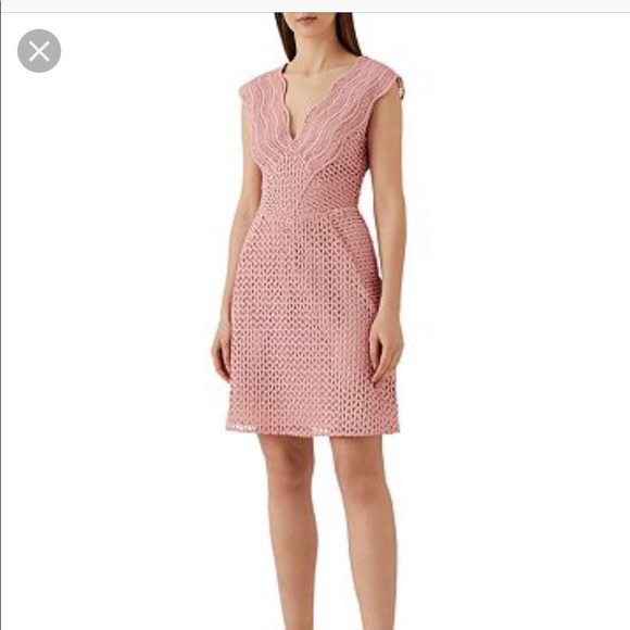 reiss pale pink dress